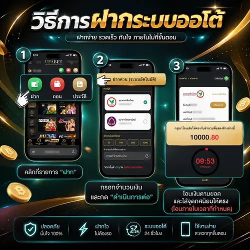 ขั้นตอนการฝากเงิน UFABET168